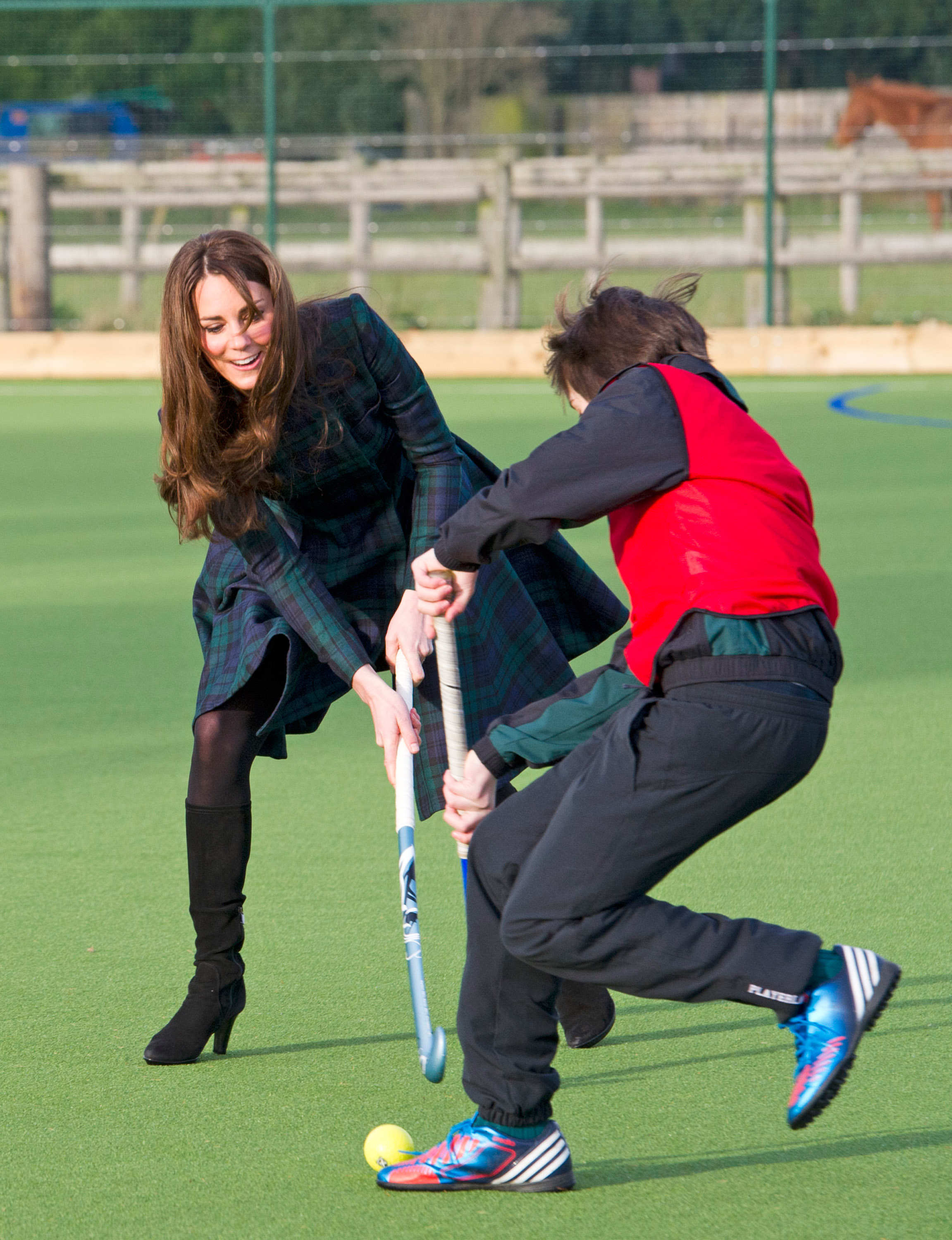 Princess Kate Plays Field Hockey