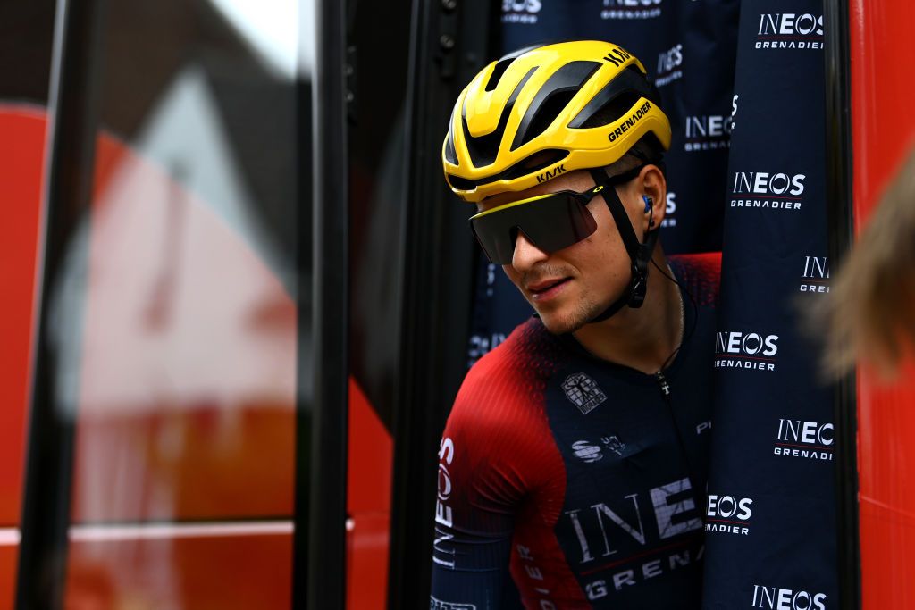 LONGWY FRANCE JULY 07 Thomas Pidcock of United Kingdom and Team INEOS Grenadiers prior to the 109th Tour de France 2022 Stage 6 a 2199km stage from Binche to Longwy 377m TDF2022 WorldTour on July 07 2022 in Longwy France Photo by Tim de WaeleGetty Images