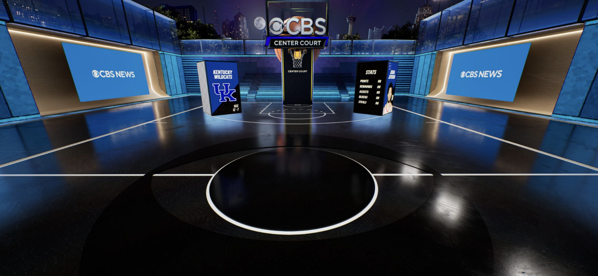 CBS Miami virtual set