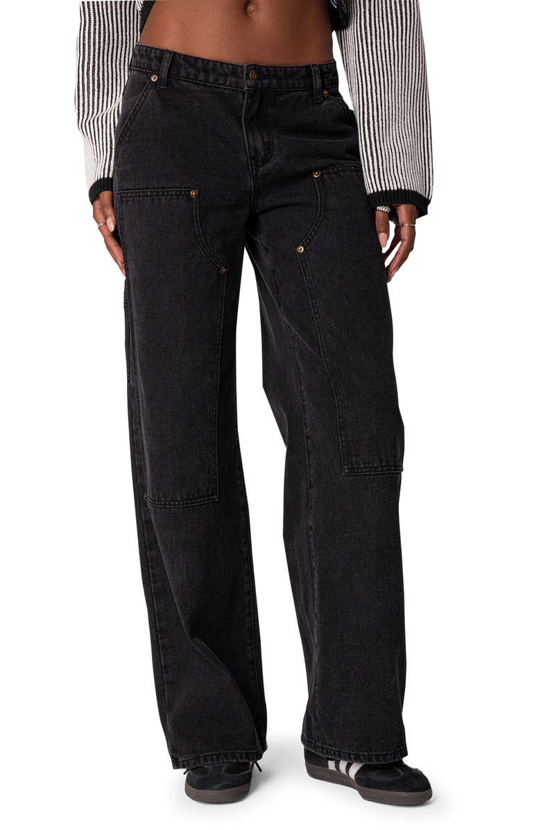 Ayla Low Rise Wide Leg Carpenter Jeans