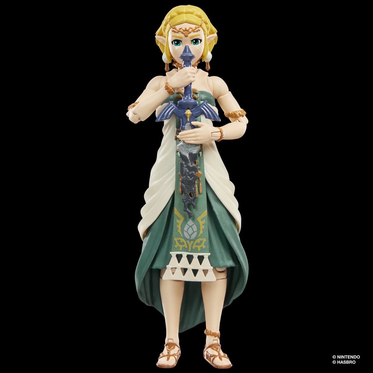 Hasbro Pulse Princess Zelda figure against a dark background