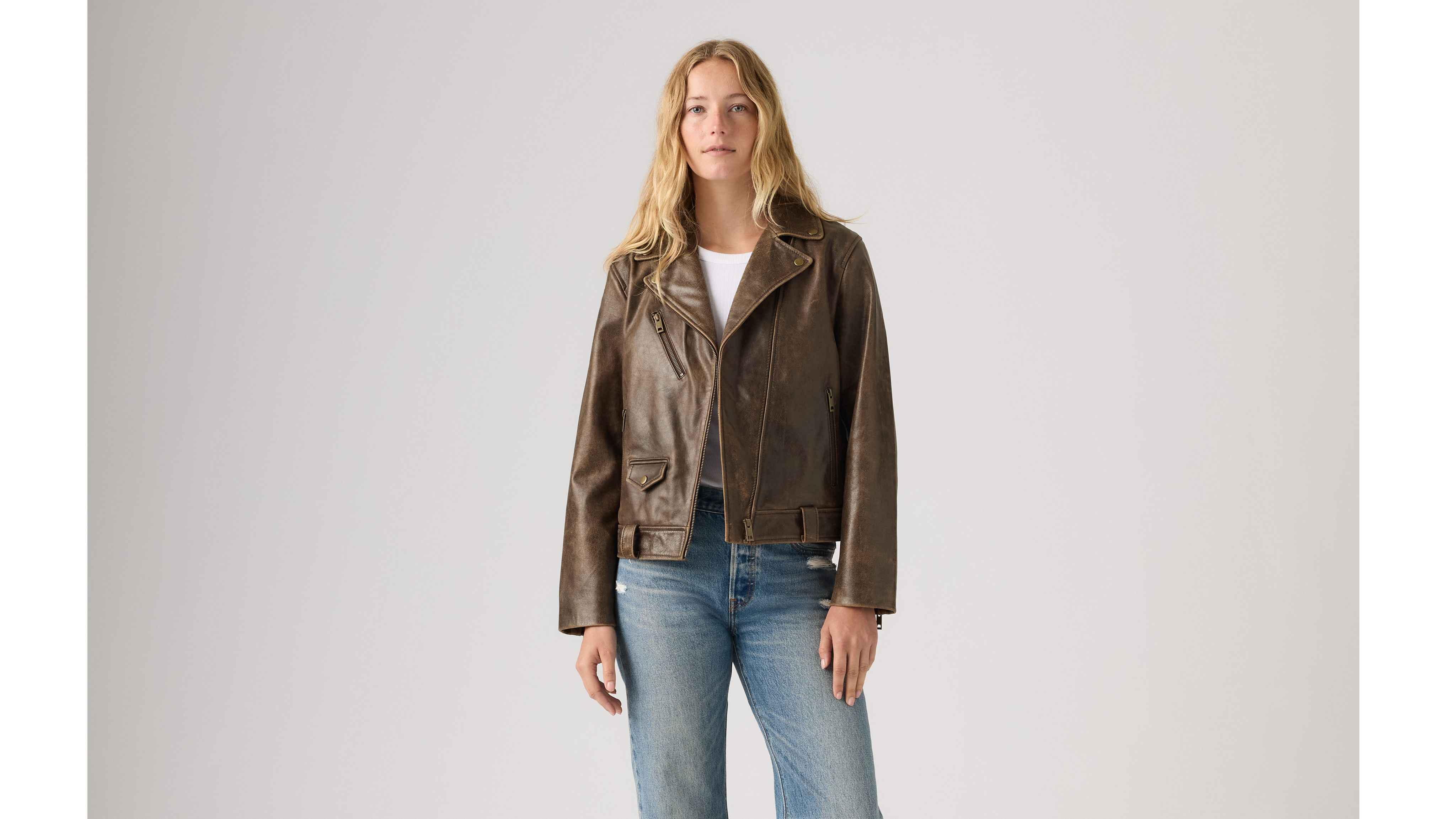 Genuine Leather Moto Jacket