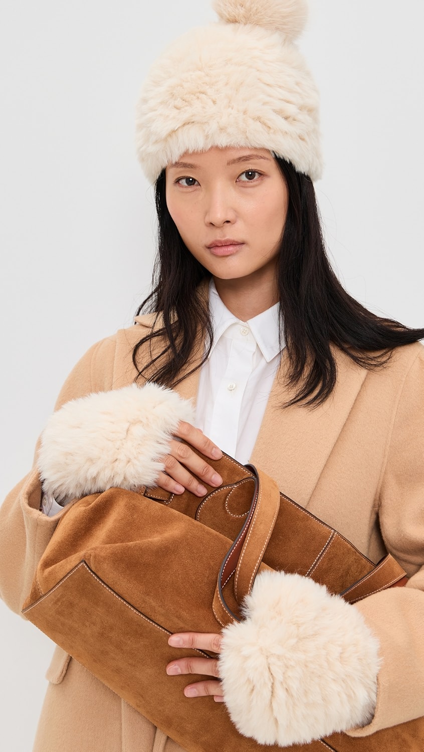 Jocelyn, Faux Fur Mittens