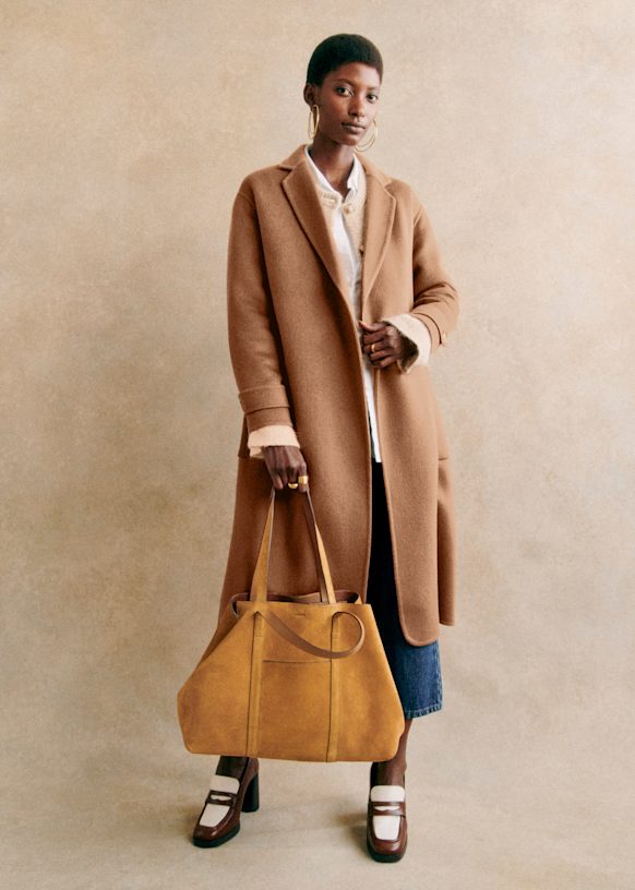 Mederick Coat - Camel - Wool - Sézane