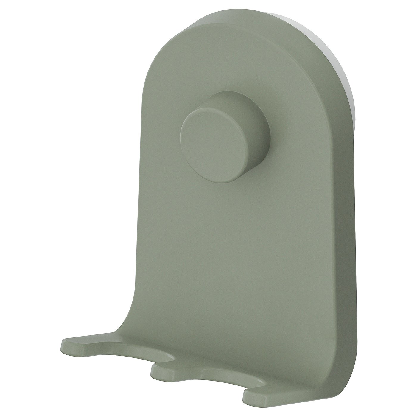 &amp;Ouml;bon&amp;Auml;s Triple Hook With Suction Cup - Grey-Green 7x11 Cm