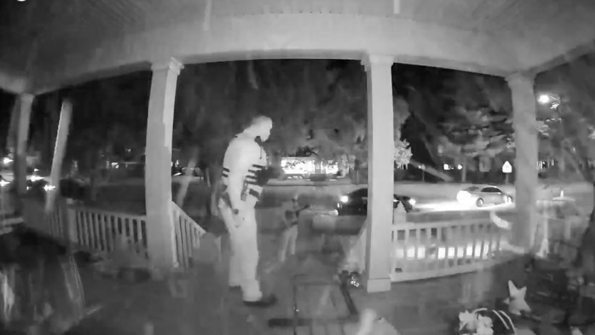 Cop kicks dog on porch captured by Ring security camera