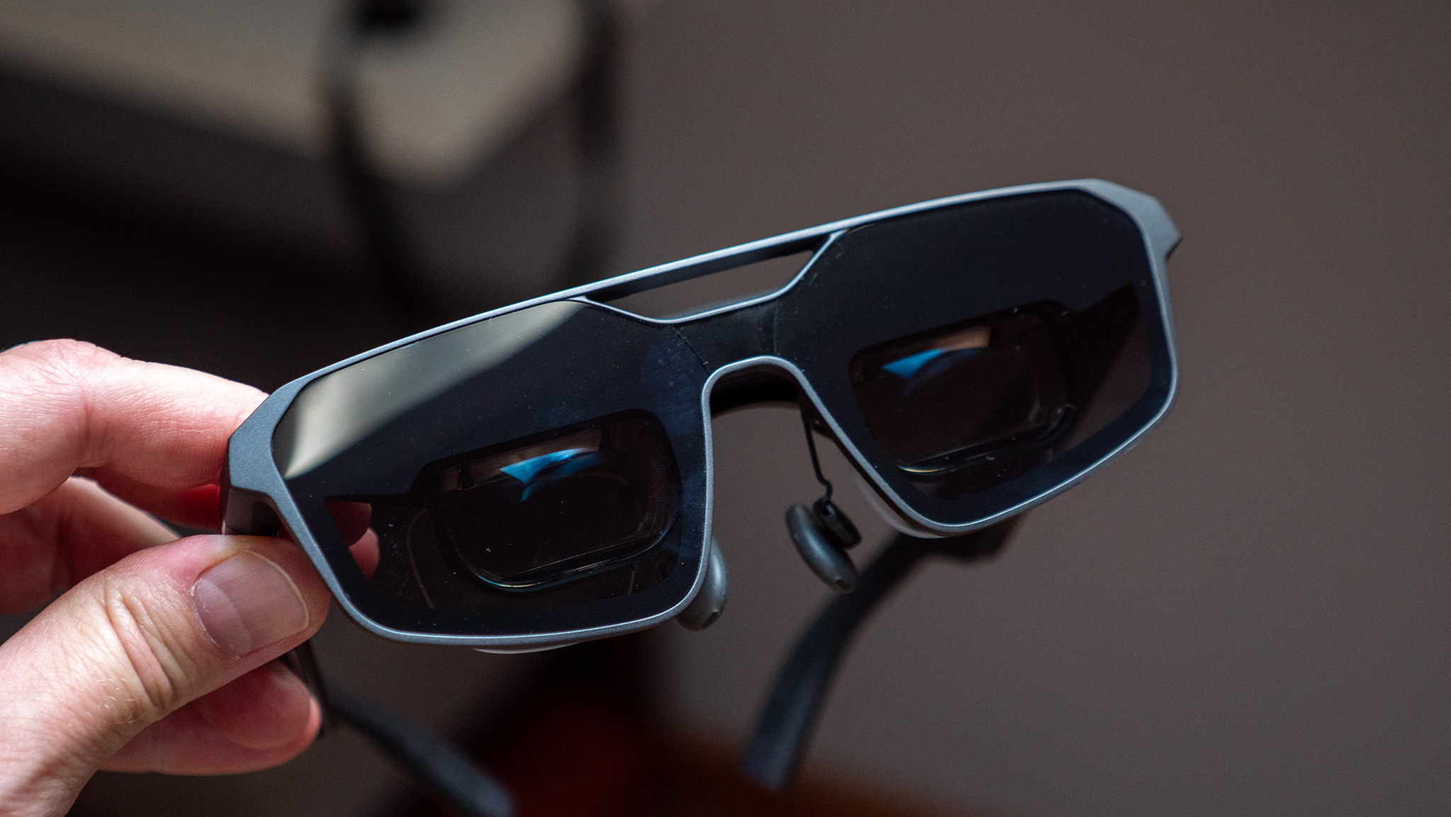The front of Xreal ROG R1 smart glasses