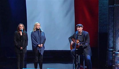 James Taylor lovingly sings the French national anthem