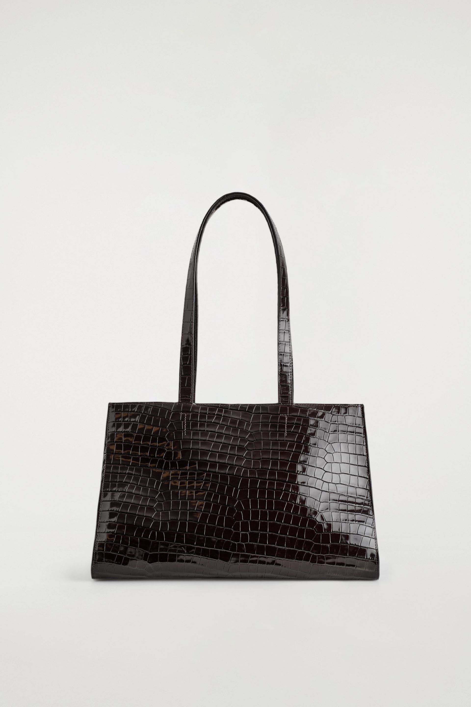 Gallery Tote Bag - Croc-Effect Leather
