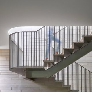 Stairway at a modernist house by smitharc