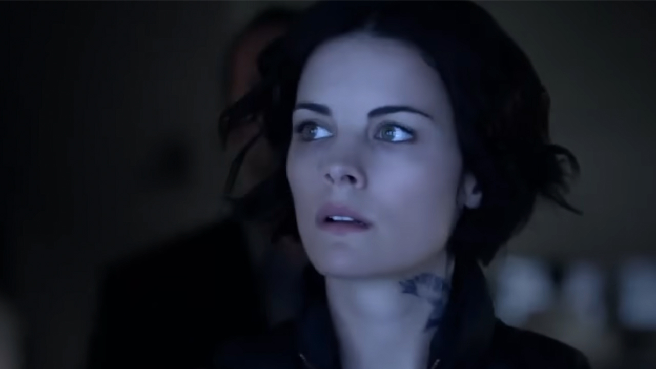 Jaimie Alexander in a close up looking intense