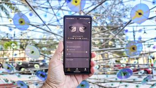 Jabra Connect 5T app control showing noise canceling options