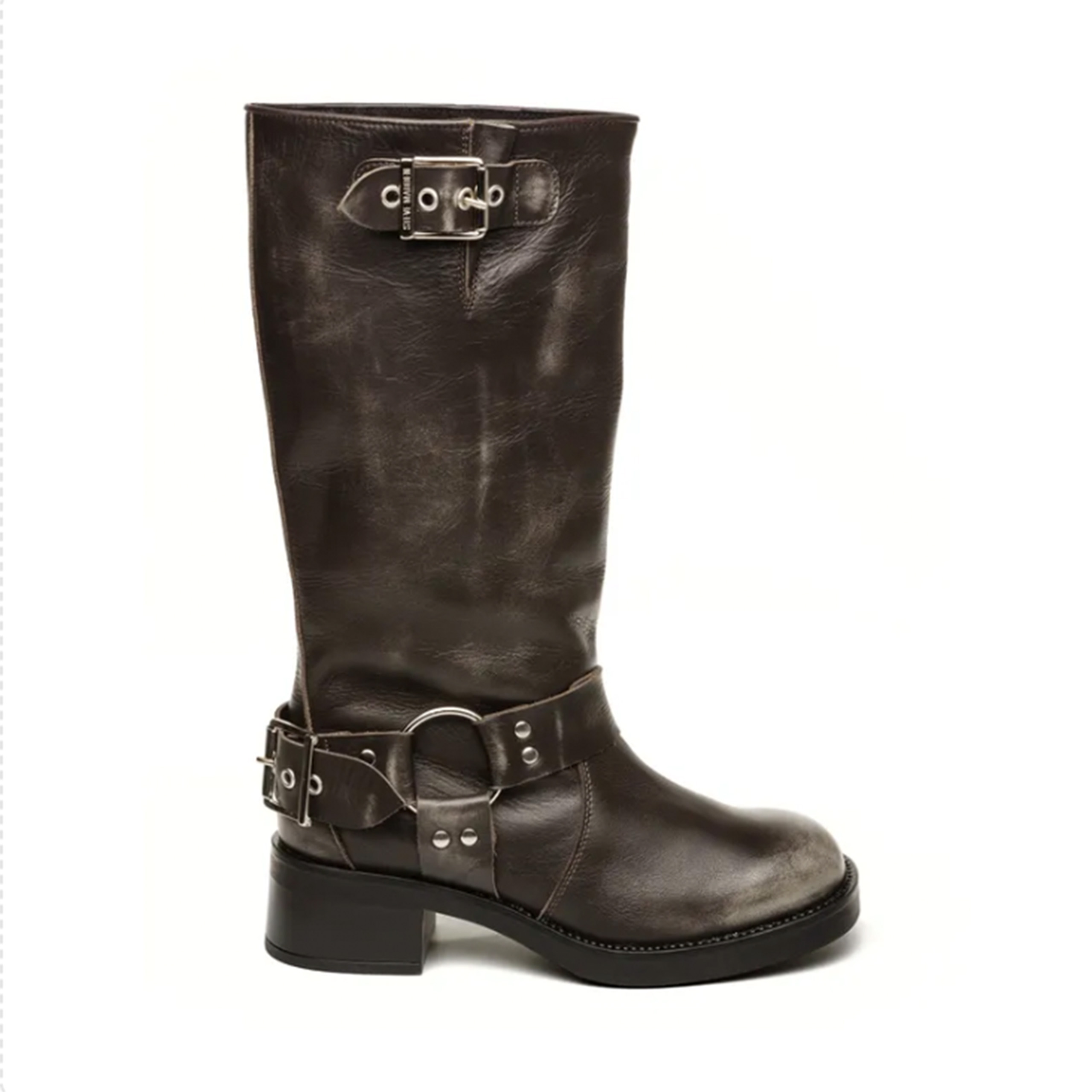 Beau Boot Dk Grey Leather