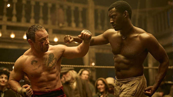 Stephen Graham and Malachi Kirby boxing
