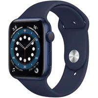 Apple Watch Series 6 GPS, 44mm Blue Aluminium Case with Deep Navy Sport Band|&nbsp;was £409 | now £299 at Amazon (save £110)