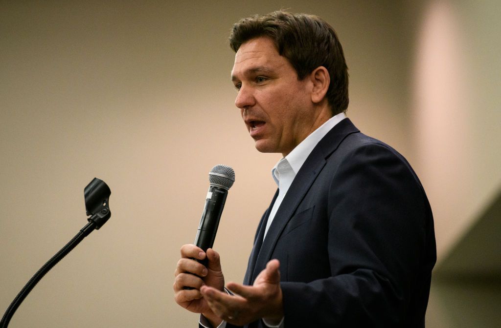 Florida Gov. Ron DeSantis (R). 