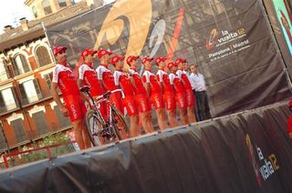 Cofidis are presented to the press and fans ahead of the 2012 Vuelta
