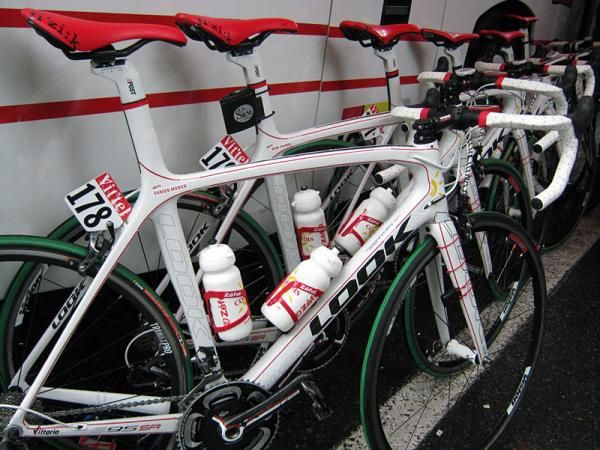 The Look bikes await the Cofidis riders.