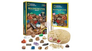 National Geographic Mega Gemstone & Fossil Dig Kit