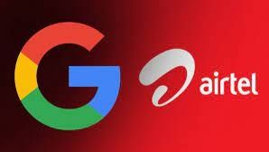 Logos of Airtel and Google