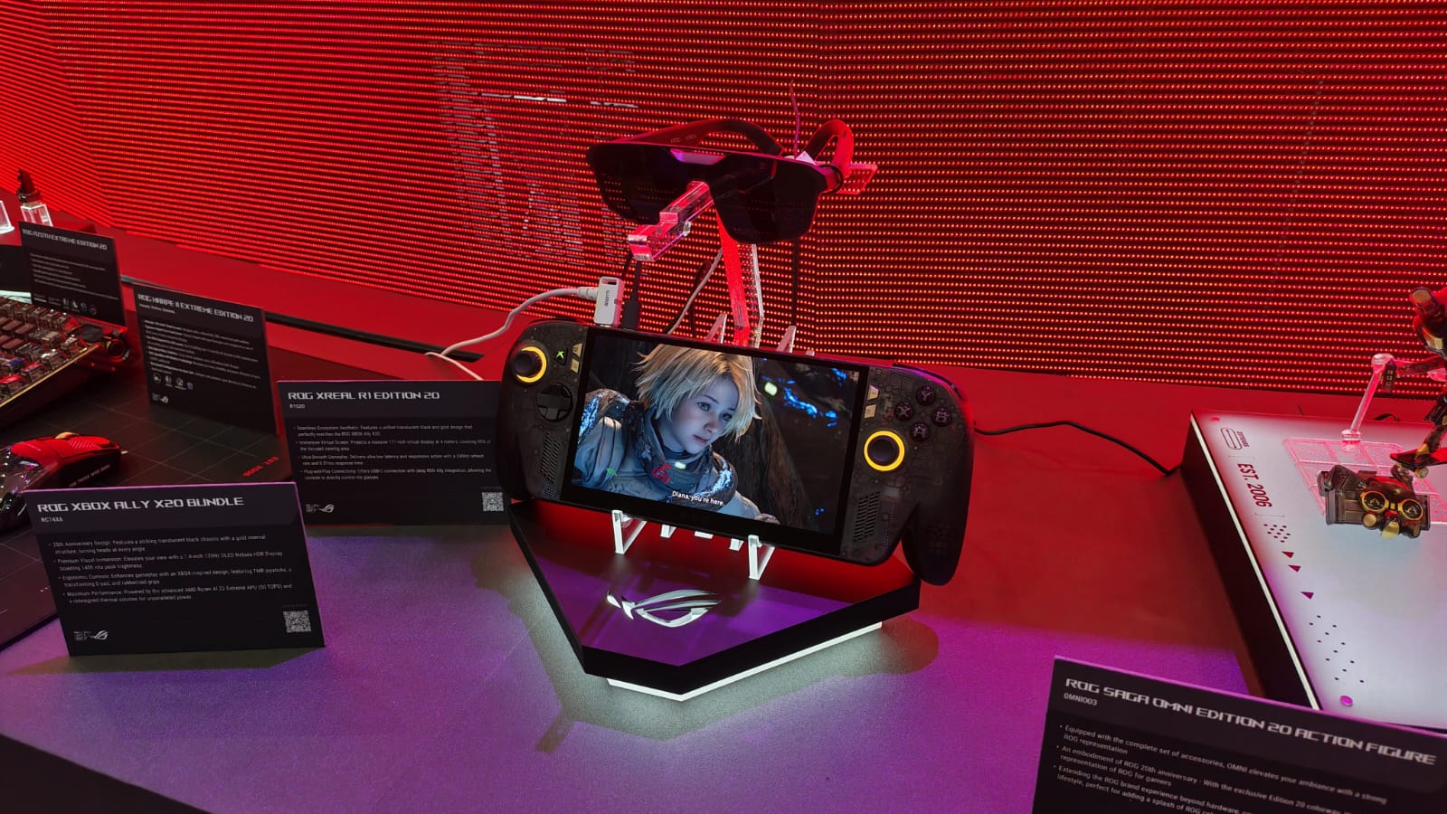 The ROG Xbox Ally X20 and Real glasses bundle at Computex 2026