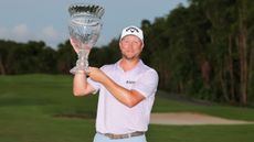 Brice Garnett with the Puerto Rico Open trophy