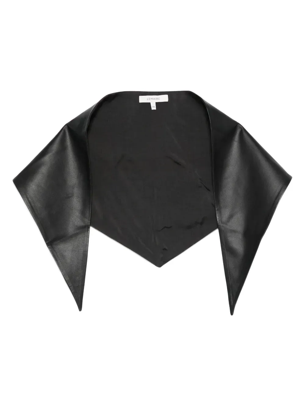 Lemaire Triangular Leather Scarf | One Size