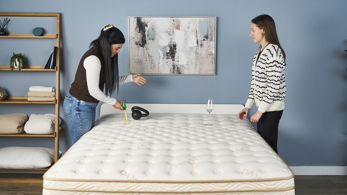 Saatva Classic mattress review_motion isolation test 1