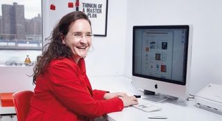 Tina Roth-Eisenberg at her desk