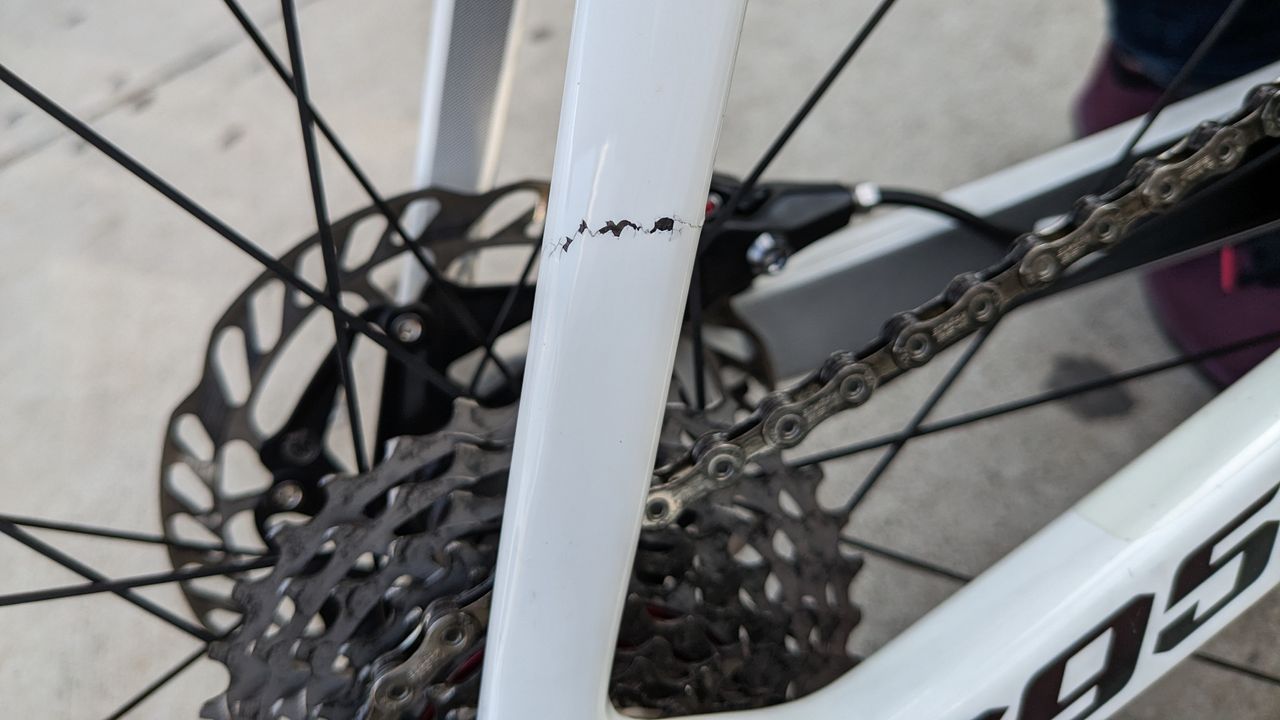 Look 795 Blade RS cracked frame