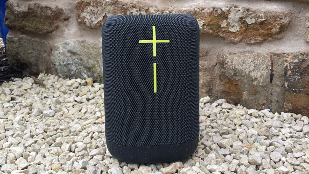 Ultimate Ears Epicboom on stones outdoors