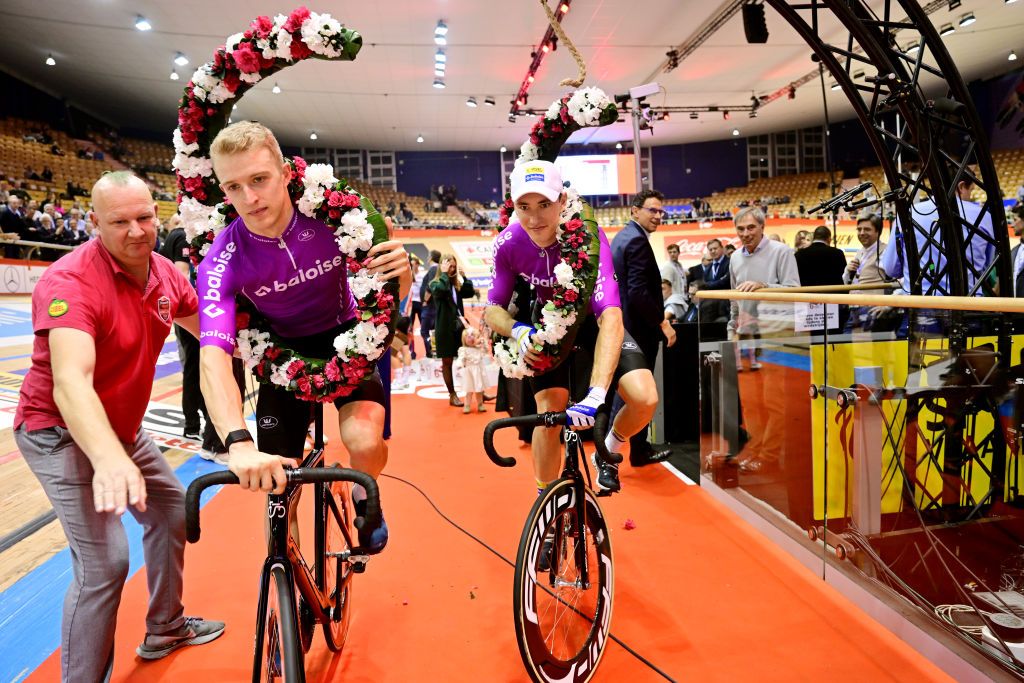 201122 / 100ste Zesdaagse Vlaanderen Gent / Eind podia / Lindsay DE VYLDER - Robbe GHYS