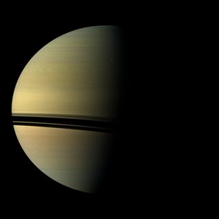 The largest storm to ravage Saturn in decades started as a small spot seen in this image from NASA's Cassini spacecraft on Dec. 5, 2010.