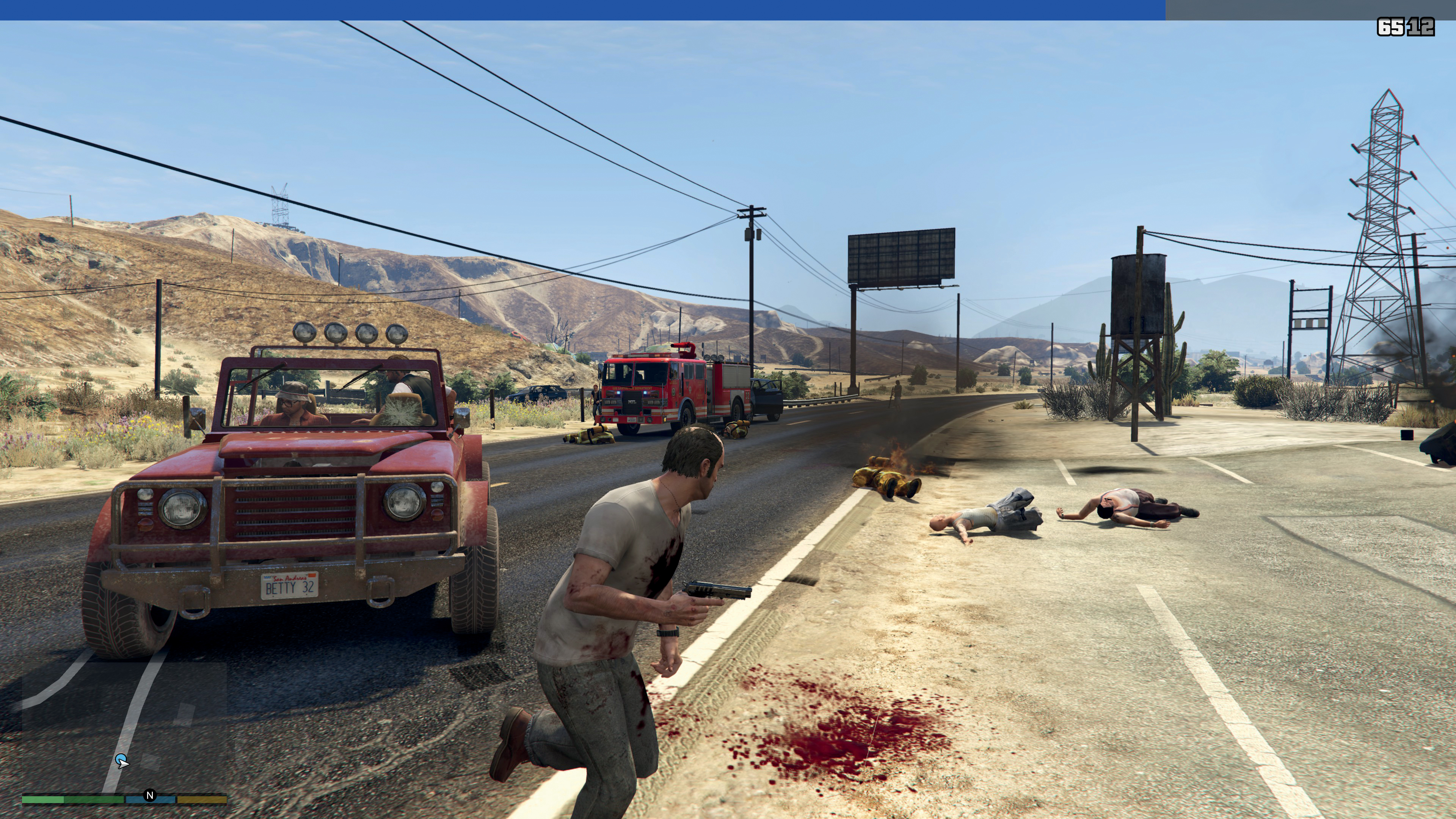 Trying to survive GTA 5's campaign amid the absurdity of the Chaos