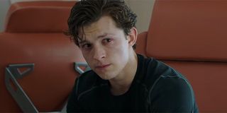 Peter Parker crying in Spider-Man: Far From Home