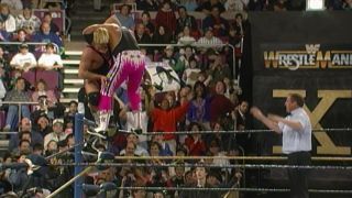 Owen Hart and Bret Hart at WrestleMania 10