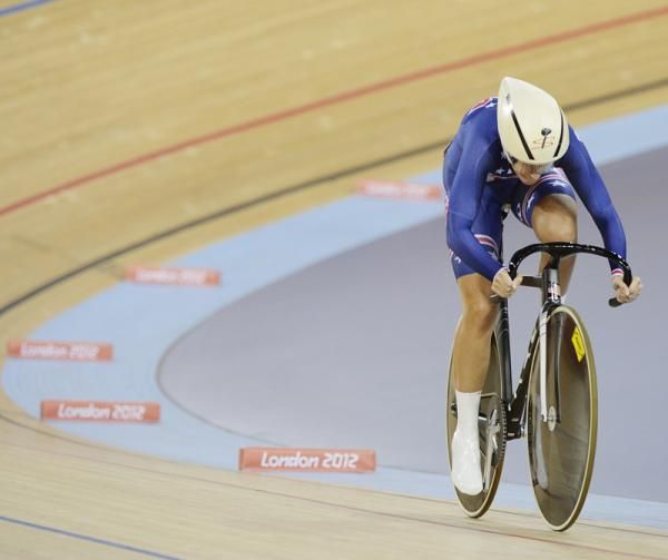 Sarah Hammer (United States) opened her omnium with a fifth place finish in the flying 250m time trial