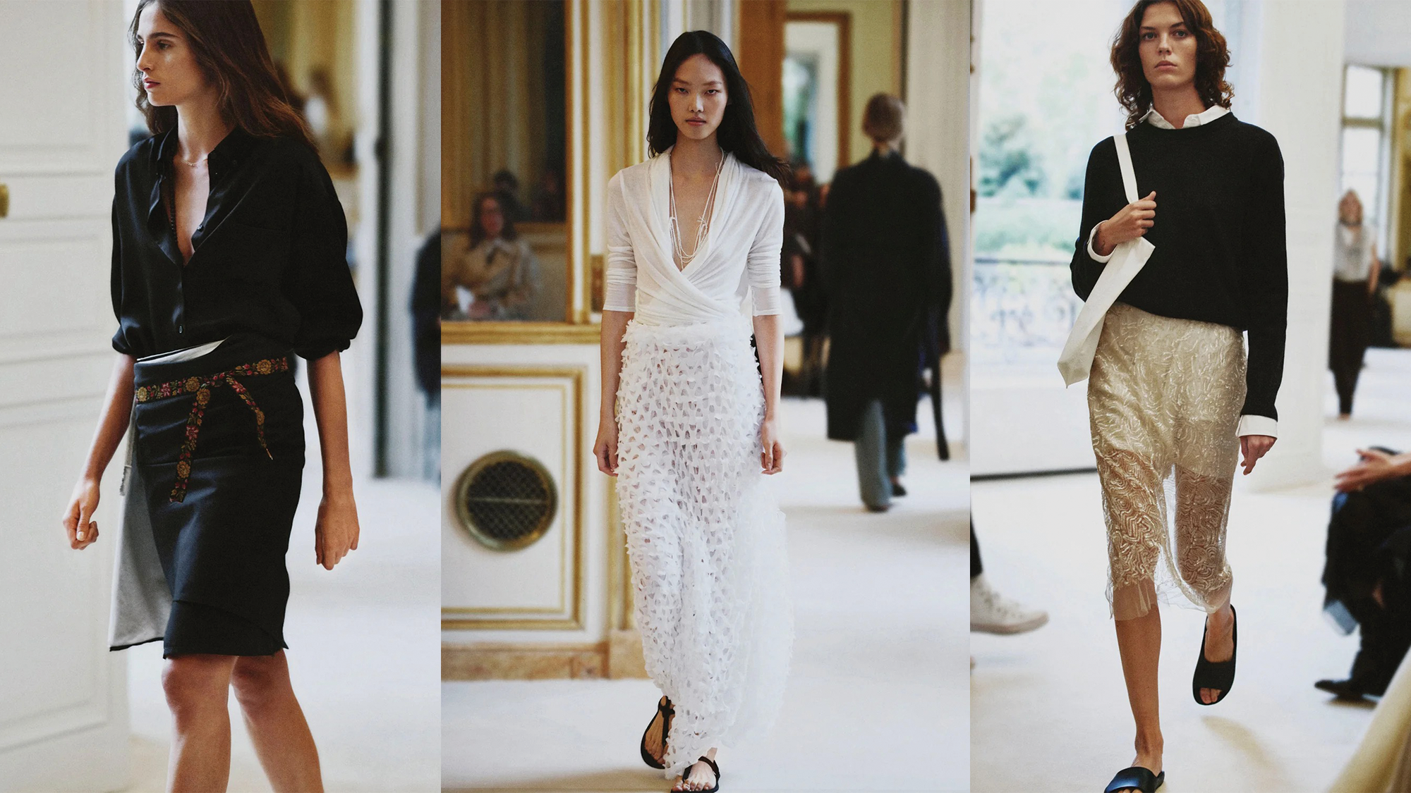 Photos from The Row's Summer 2027 show during Paris Fashion Week.