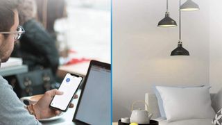 Meross Smart Wifi Dimmer Switch in use remotely