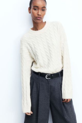 Cable-Knit Jumper