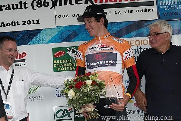 Jesse Sergent (Radioshack) on the podium