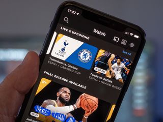 ESPN+ on a phone