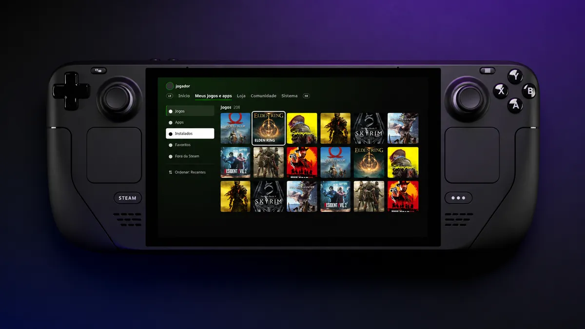 Домашний экран Decky Xbox Dashboard на экране Steam Deck