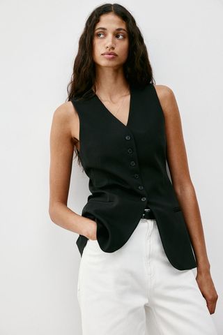 Viscose-Blend Suit Vest