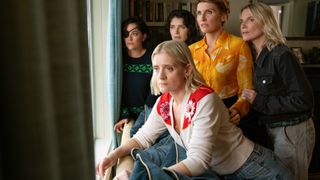 Anne-Marie Duff, Sarah Greene, Eve Hewson, Sharon Horgan and Eva Birthistle in Bad Sisters