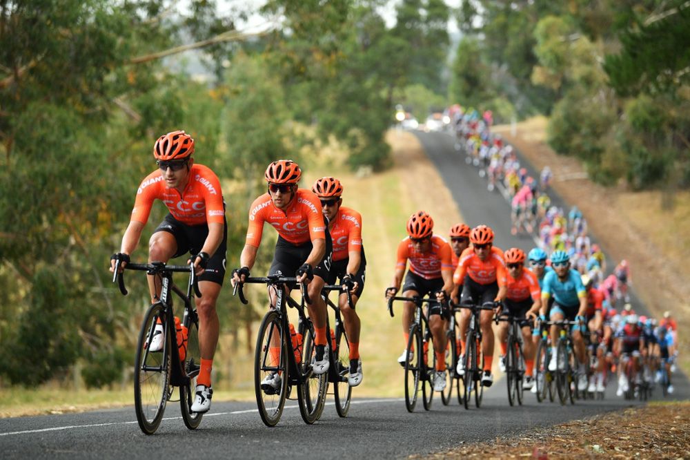 CCC Team leads the peloton