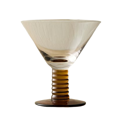 West Elm, Grooved Stem Martini Glass