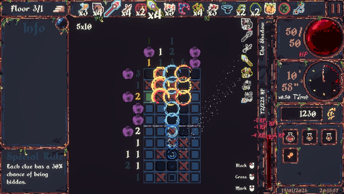 I can now say I've been killed by a nonogram thanks to this roguelike that turns Picross into a dungeon crawler