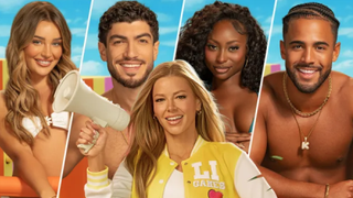 Lucinda Strafford (UKs7 & AUSs5), Charlie Georgio (USAs7), Kay Kay Gray (USAs5), Kendall Washington (USAs6) are just four of the contestants lining up for "Love Island Games" season 2. Ariana Madix hosts.