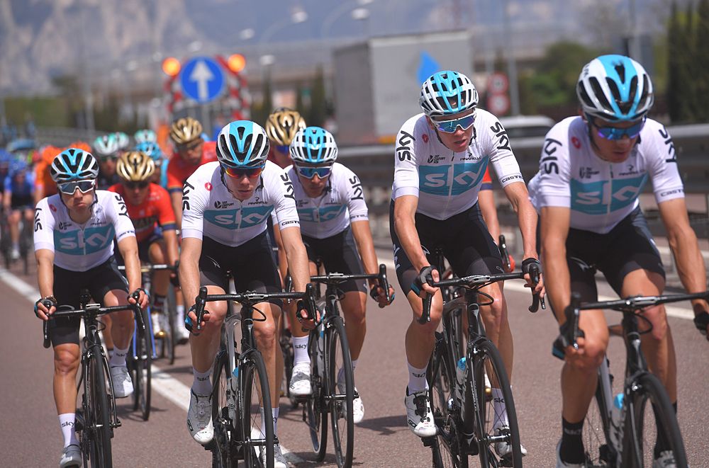 Chris Froome and Team Sky at Tour of the Alps